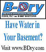 B-Dry basement waterproofing and remodeling